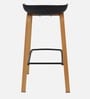 Turrent Metal Bar Stool in Black Colour