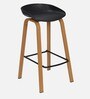 Turrent Metal Bar Stool in Black Colour