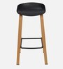 Turrent Metal Bar Stool in Black Colour