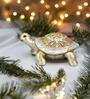 Turtle Animal Figurine Gold Plastic SHOWPIECE