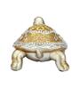 Turtle Animal Figurine Gold Plastic SHOWPIECE