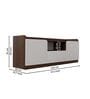 Turtle TV Unit In Walnut Finish