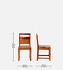 Vosges Sheesham Wood 4 Seater Dining Set In Natural Teak Finish
