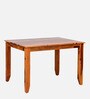 Vosges Sheesham Wood 4 Seater Dining Set In Natural Teak Finish