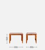 Vosges Sheesham Wood 4 Seater Dining Set In Natural Teak Finish