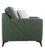 Tuscon Half Leather 1 Seater Sofa in Exotica forest Green colour