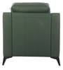 Tuscon Half Leather 1 Seater Sofa in Exotica forest Green colour
