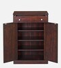 Tuskar Shoe Cabinet in Walnut Finish