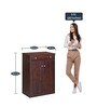 Tuskar Shoe Cabinet in Walnut Finish