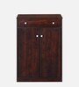 Tuskar Shoe Cabinet in Walnut Finish