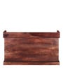 Tuskar Sheesham Wood Shoe Rack with Seating in Walnut Finish