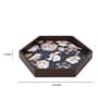 Tutsi Bird  Hexagon   Brown MDF Multipurpose Serving Tray