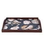 Tutsi Bird Brown Teak Wood & MDF Serving Tray Reinvention factory