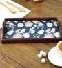 Tutsi Bird Brown Teak Wood & MDF Serving Tray Reinvention factory