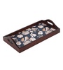 Tutsi Bird Brown Teak Wood & MDF Serving Tray Reinvention factory