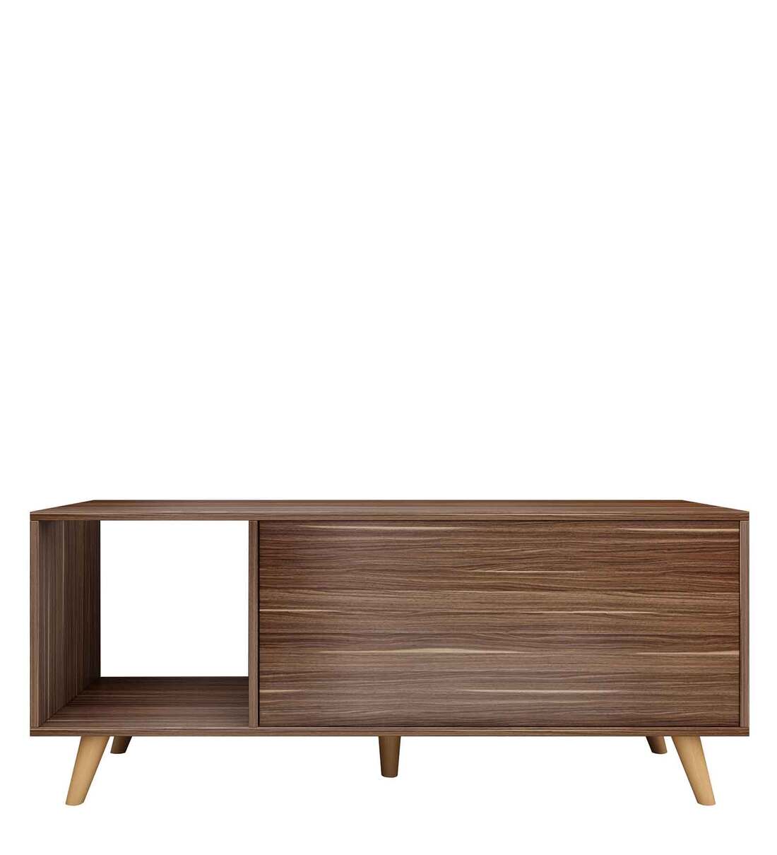 Buy Stylo TV Console for TVs in Cairo Walnut & Dark grey Finish Online