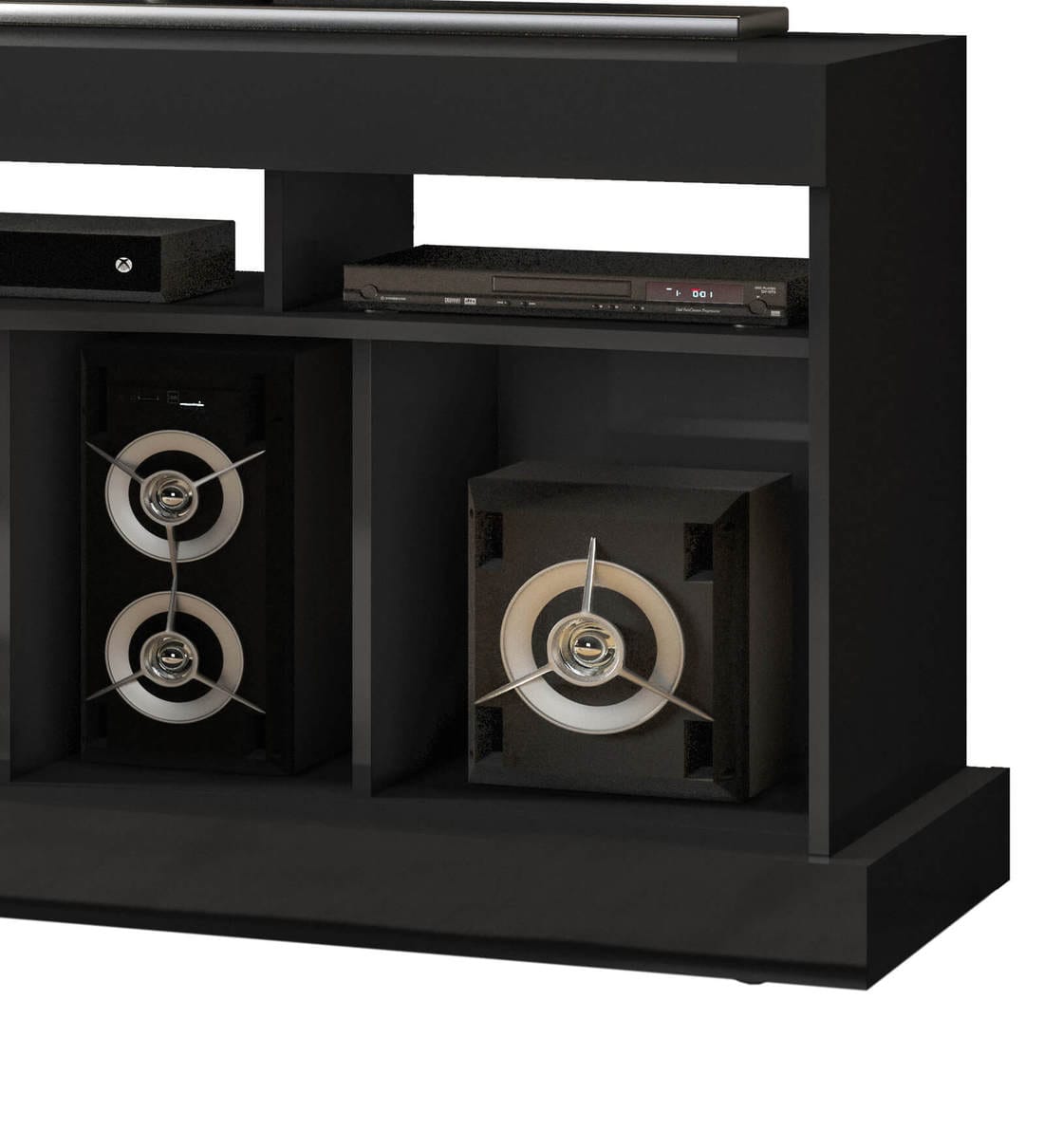 Buy Kenya TV Unit in Glossy Black Finish by Colibri Online Modern TV