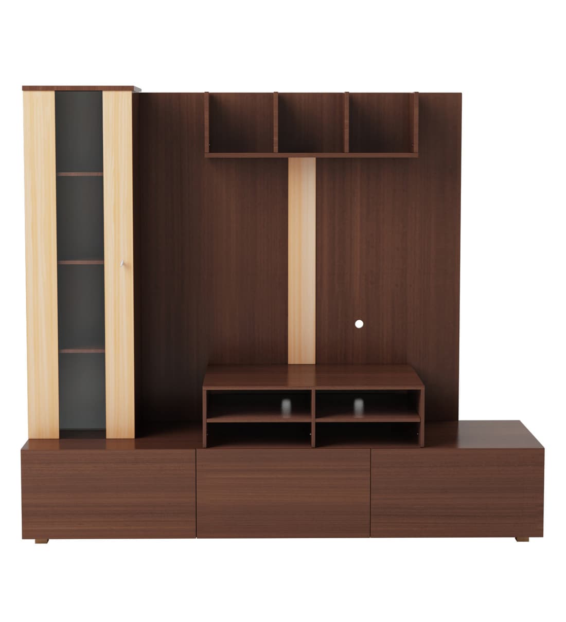 Buy Hugo TV Unit for TVs upto 43 Inches in Walnut & Teak Finish by