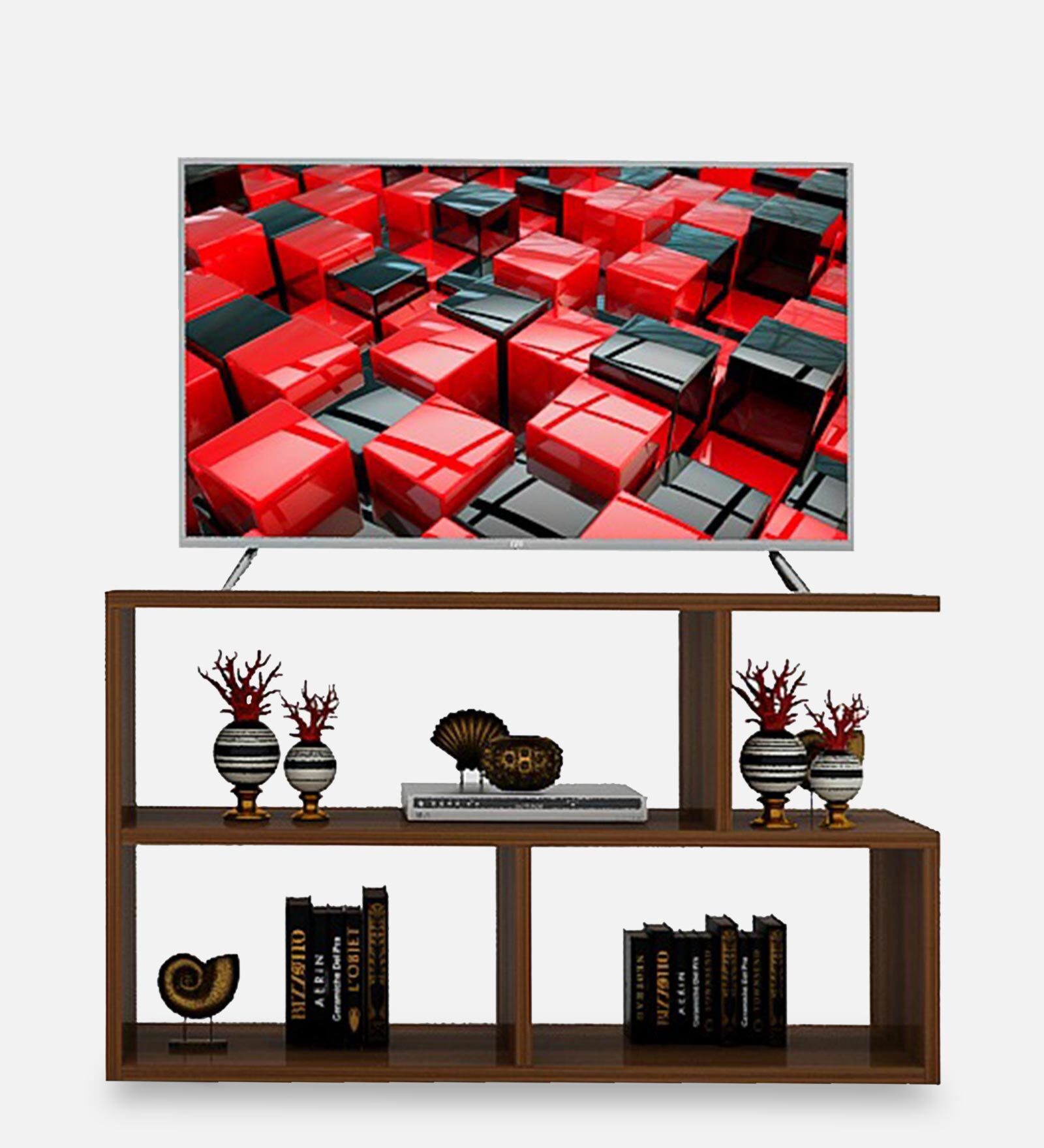 Buy Small TV Console in Natural Wood Finish at 10 OFF by VCreate Store Pepperfry