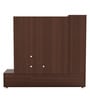 Hugo TV Unit in Walnut & Teak Finish for TVs up to 43"