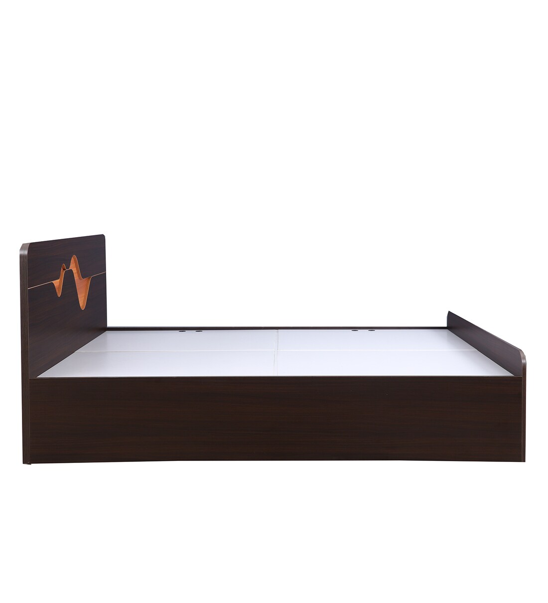 Buy Tweady Queen Size Bed with Storage in Denever Oak Finish by