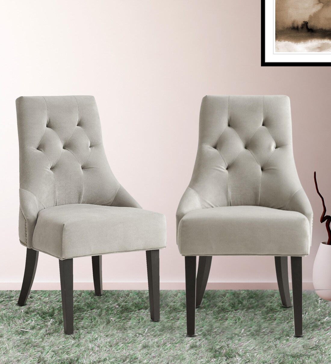 tufted lydia upholstered dining chairs