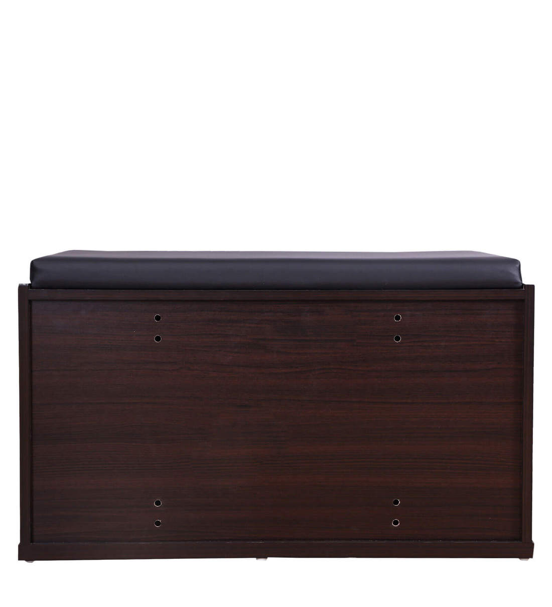 Buy Shoe Rack with Seat in Wenge Finish by HomeTown Online Shoe Rack