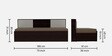 Twogether Engineered Wood Sofa Cum Bed In Cinnamon Colour
