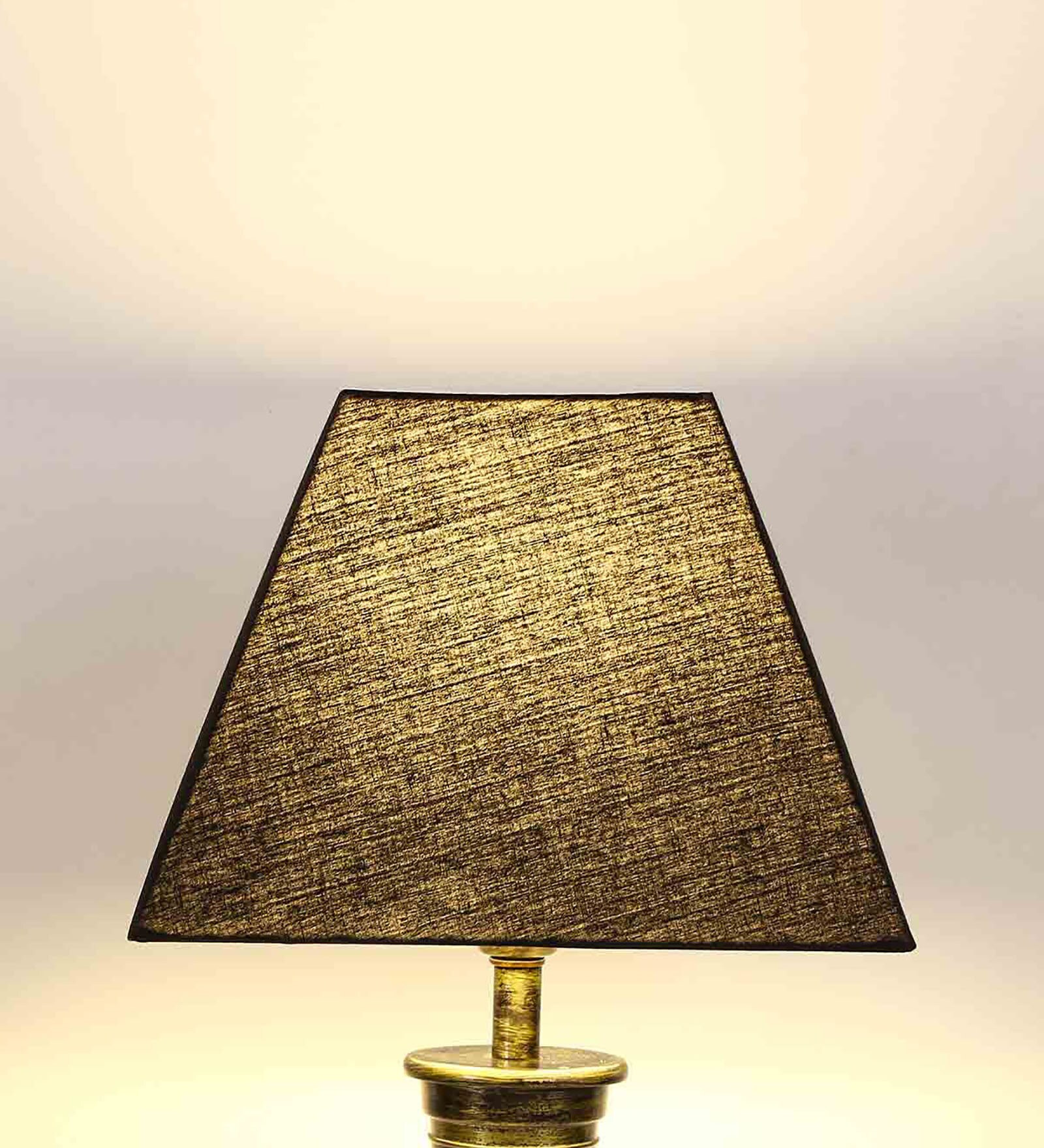 Twilight Black Cotton Square Lampshade