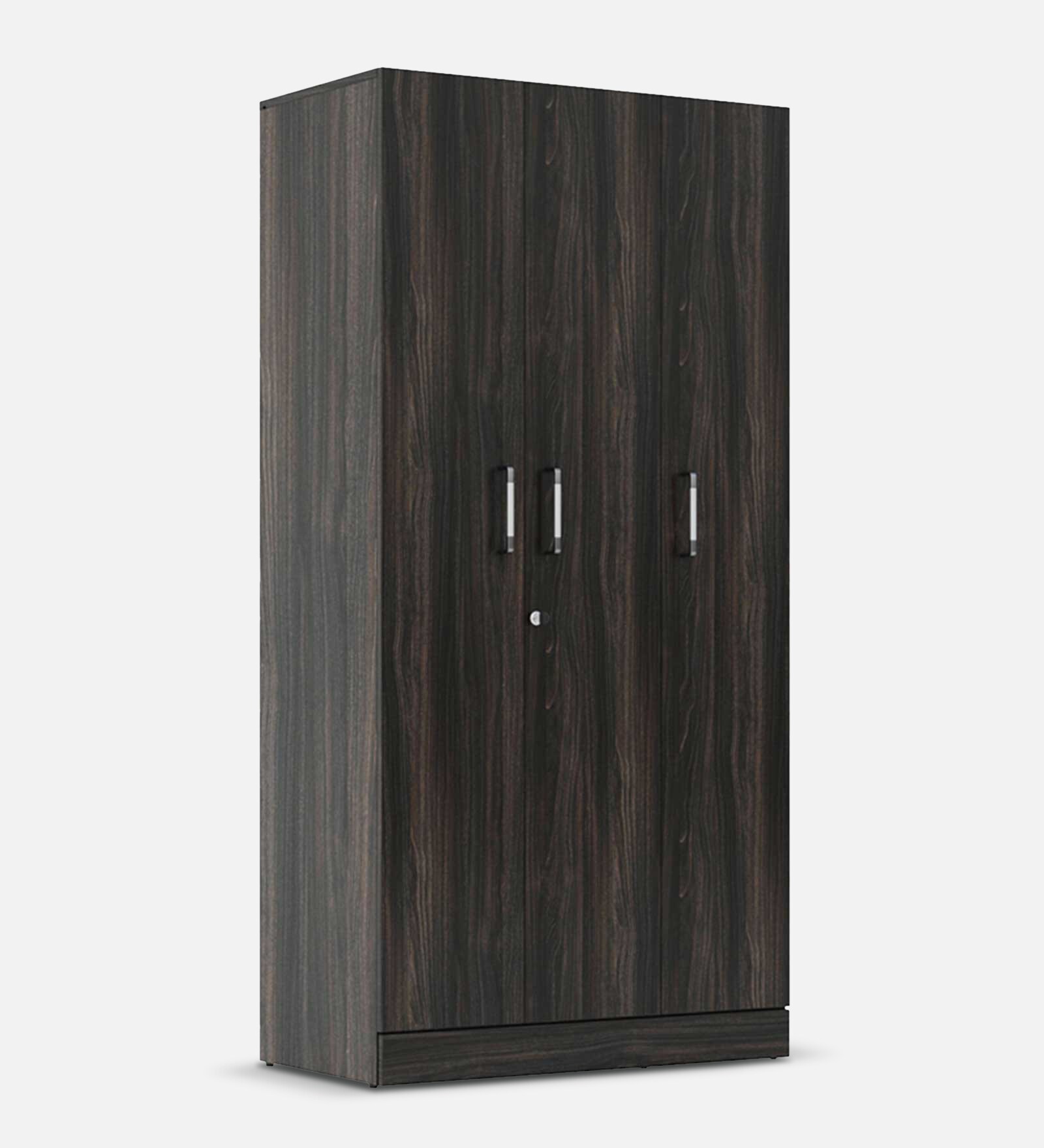 Twill Engineered 3 Door Wardrobe In Wenge Finish Colour