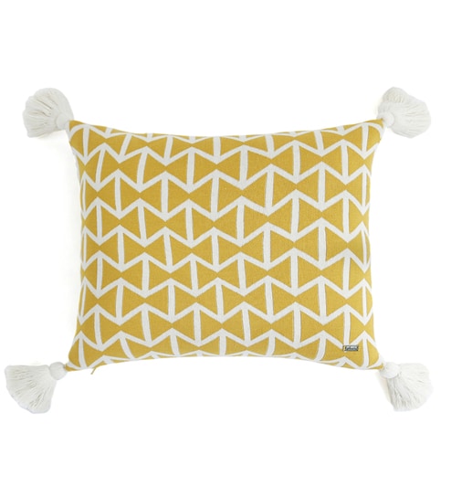 Twanty Olive & Natural) 100% Cotton Beatrice 18X18 Inches Knitted Cushion Cover