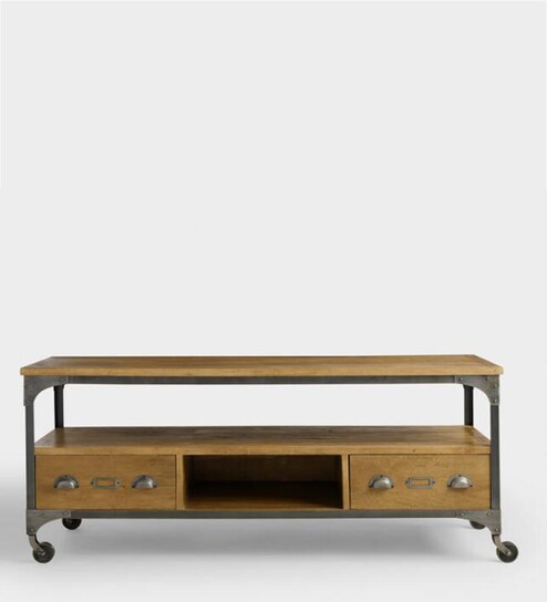 Buy Aiden Wood Metal Storage Tv Unit By Twigs Direct Online