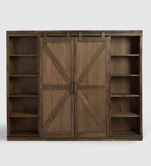 Buy Farmhouse Barn Wardrobe Cum Bookcase By Twigs Direct Online