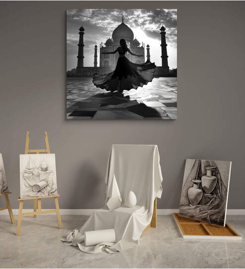 Twirl of timeless grace 20inx16in Gallery Wrap Canvas Painting