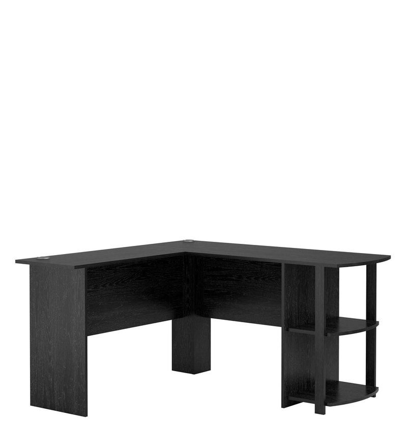 black l shaped desk cheap