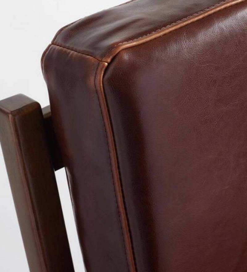 whiskey bi cast leather xander armchair