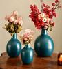 Twig Blue Iron (Pack of 3) Vases