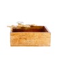 Twig Collection Brown & Gold Wood Tissue Holder
