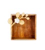 Twig Collection Brown & Gold Wood Tissue Holder