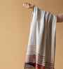 Brown Cotton Striped  Bath Towels (1Pc)
