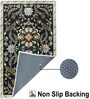 Twilight Floral Printed Polyester 3 X 5 Feet Machine Made Carpet