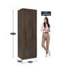 Twill 2 Door Wardrobe in Napa Oak Finish