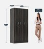 Twill Engineered 3 Door Wardrobe In Wenge Finish Colour