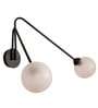 Twin Ball Swivel White Wall Sconce