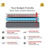 Twin Dlx Dual Comfort SRTX Tech. HR Foam 4 Inches King Size Mattress in White Colour