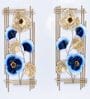 Twin Gold & Blue Iron Wall Art