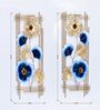 Twin Gold & Blue Iron Wall Art