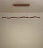 Twist 48 Brown Wooden LED Hanging Lamp