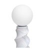 Twist Forme Spiral Marble-Effect Table Lamp Blue & White