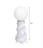 Twist Forme Spiral Marble-Effect Table Lamp Blue & White